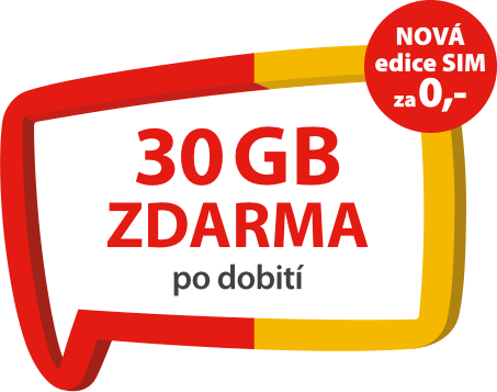 30 GB zdarma po dobití